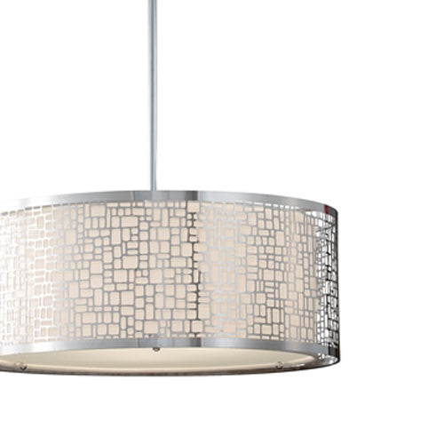 Feiss Joplin 3 Light Pendant Light in Chrome