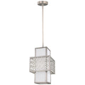 Feiss Kenney Mini Pendant Light in Sunrise Silver