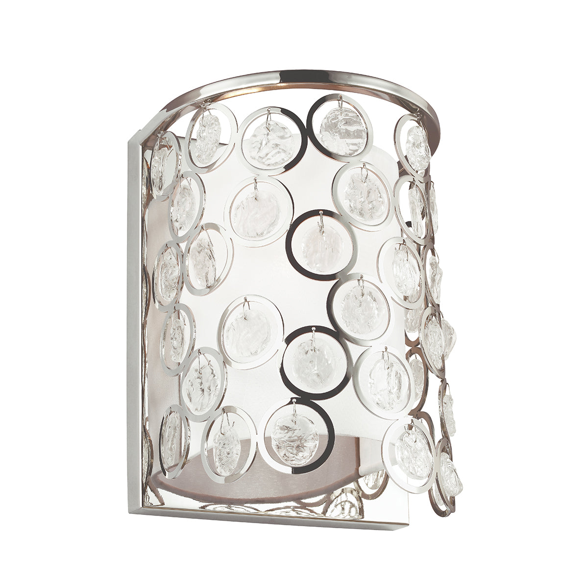 Feiss Lexi 1 Light Wall Light in Polished Nickel