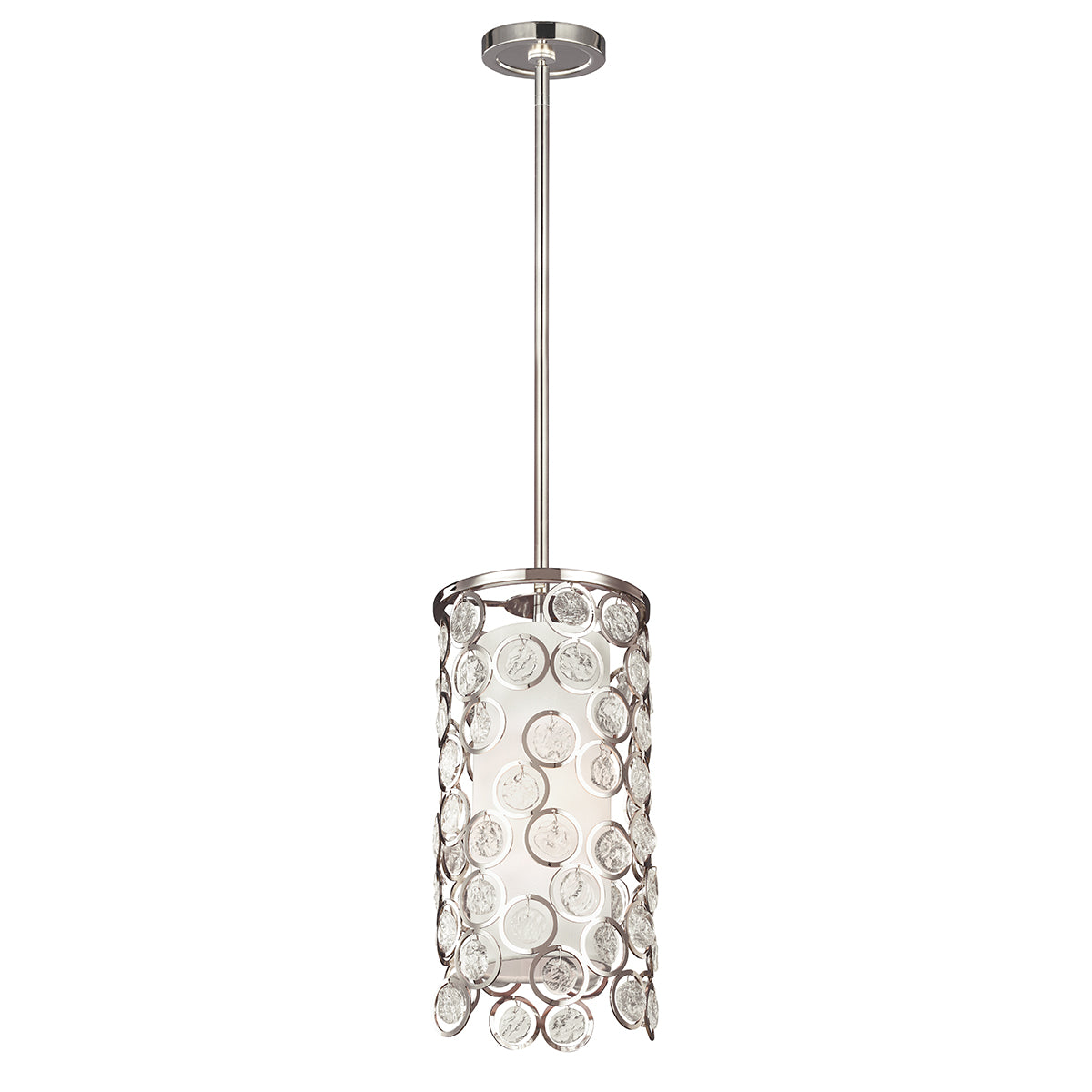 Feiss Lexi Mini Pendant Light in Polished Nickel