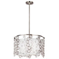 Feiss Lexi 3 Light Pendant Light in Polished Nickel