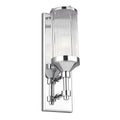 Feiss Paulson 1 Light Wall Light in Chrome with Clear Glass Shade