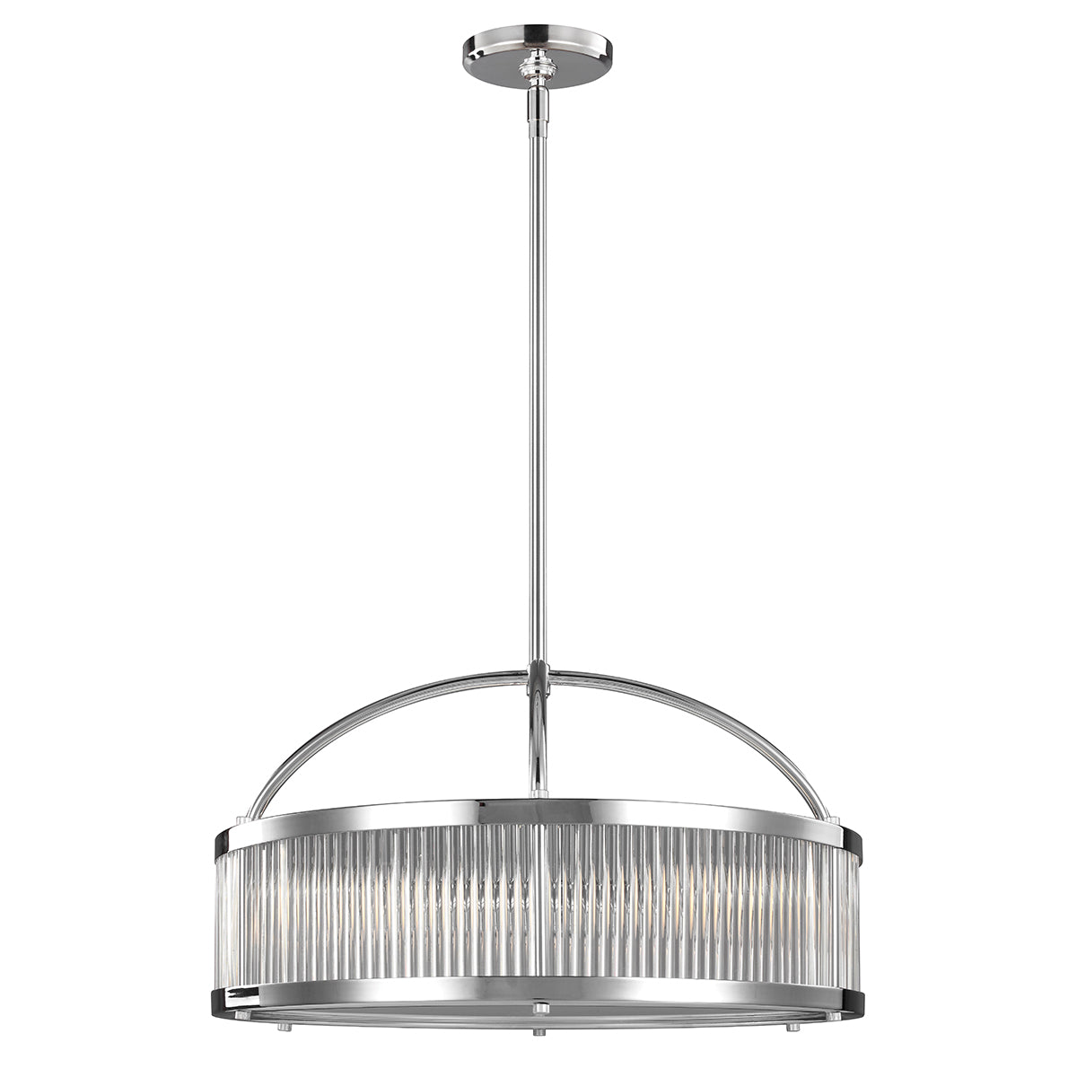 Feiss Paulson 6 Light Bathroom Pendant Light in Chrome
