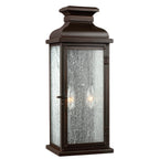 Feiss Pediment 2 Light Outdoor Wall Lantern in Dark Aged Copper
