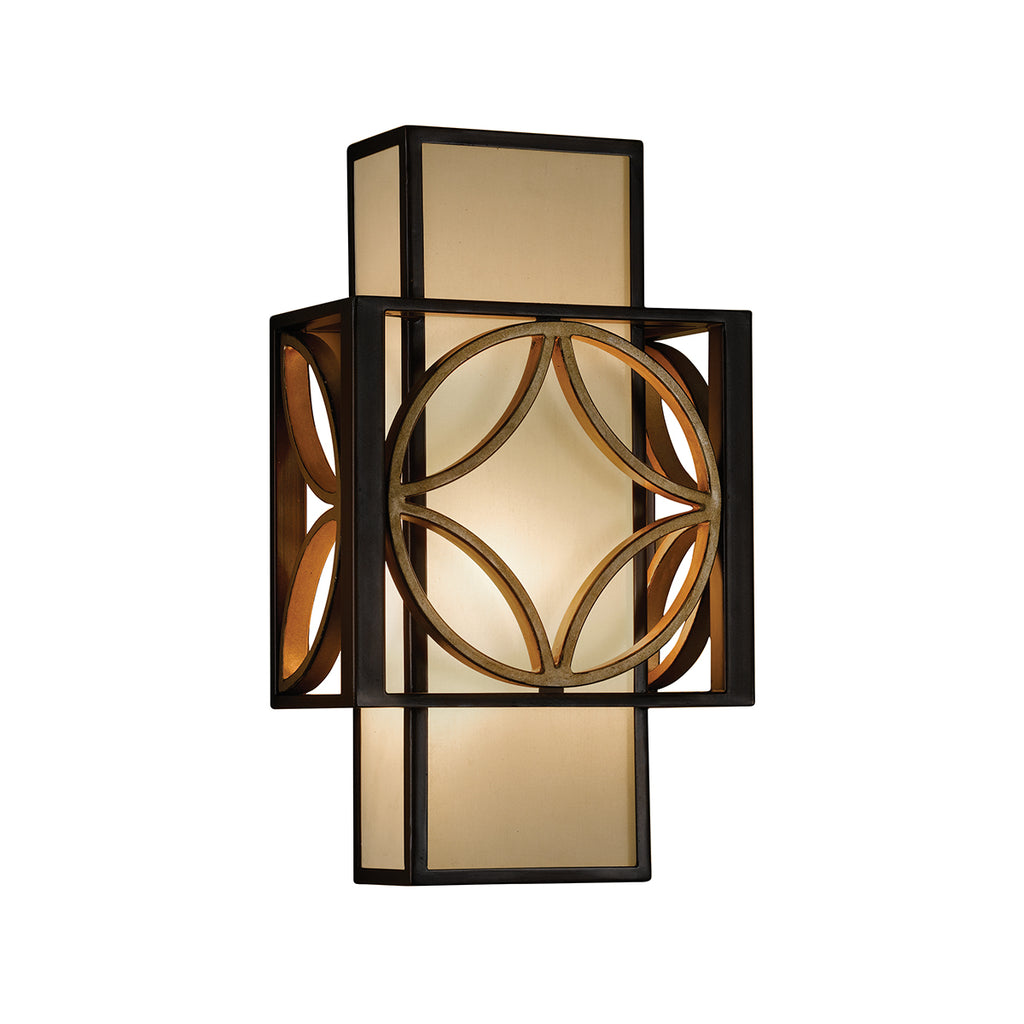 Feiss Remy 1 Light Wall Light in Heritage Bronze and Gold
