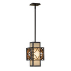 Feiss Remy Mini Pendant Light in Heritage Bronze and Gold