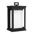 Feiss Roscoe 1 Light Coastal Outdoor Wall Lantern in Textured Black