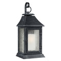 Feiss Shepherd Extra Large 1 Light Outdoor Coastal Wall Lantern in Dark Weathered Zinc