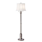 Feiss State Room Floor Lamp in Antique Nickel with Shade