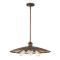 Feiss Urban Renewal 3 Light Pendant Light in Astral Bronze