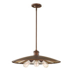 Feiss Urban Renewal 3 Light Pendant Light in Astral Bronze