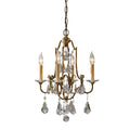 Feiss Valentina 4 Light Pendant/Semi Flush Ceiling Light in Oxidised Bronze