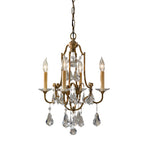 Feiss Valentina 4 Light Pendant/Semi Flush Ceiling Light in Oxidised Bronze