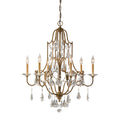 Feiss Valentina 6 Light Chandelier in Oxidised Bronze