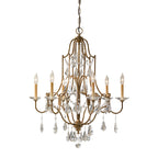 Feiss Valentina 6 Light Chandelier in Oxidised Bronze