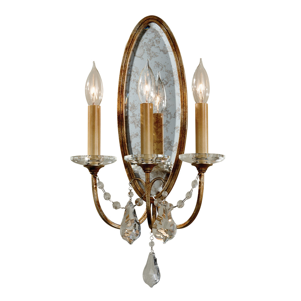 Feiss Valentina 3 Light Wall Light in Oxidised Bronze