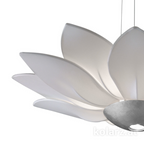 Kolarz Fiore 7 Light Ceiling Pendant Leaf Silver 5231.80650