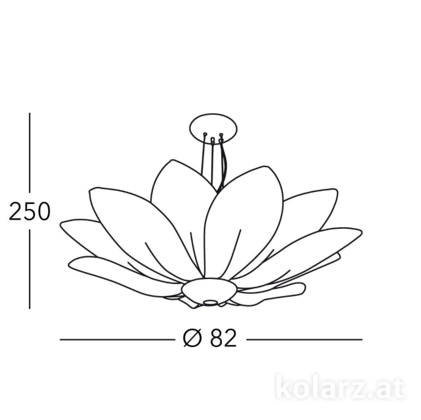 Kolarz Fiore 7 Light Ceiling Pendant Leaf Silver 5231.80650
