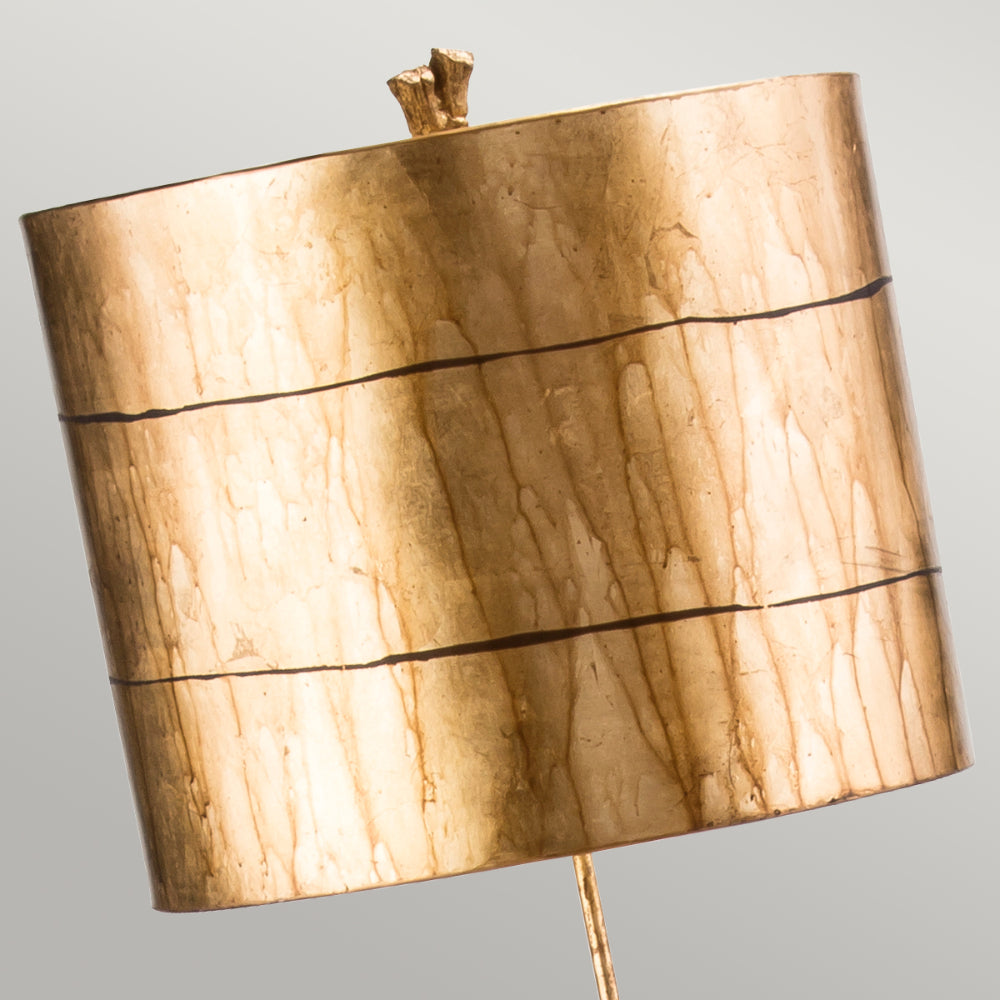 Flambeau Fragment Floor Lamp in Aged Gold