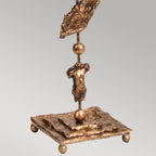 Flambeau Fragment Floor Lamp in Aged Gold