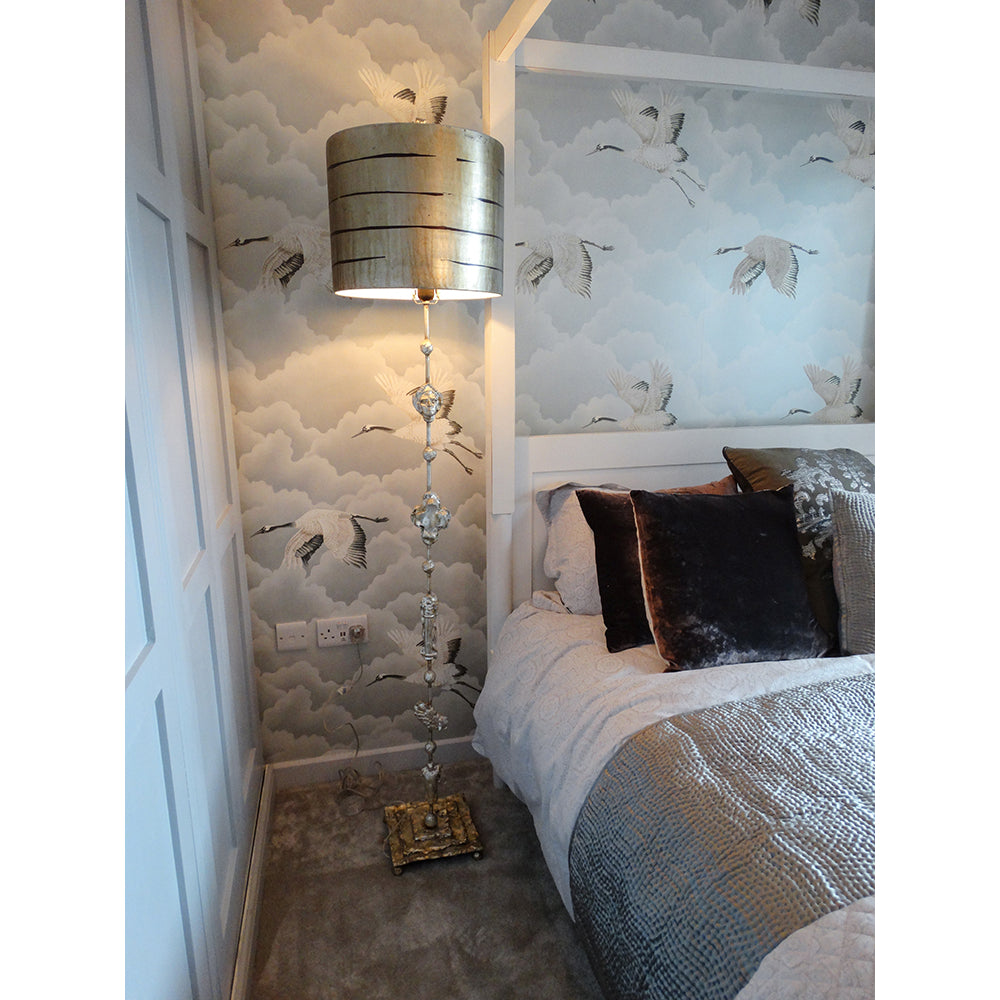Flambeau Fragment Floor Lamp in Aged Gold