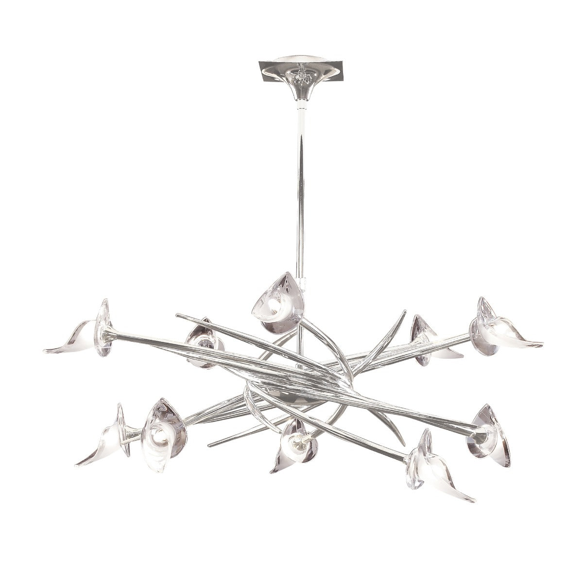 Mantra Flavia 10 Light Pendant Up-Down Polished Chrome