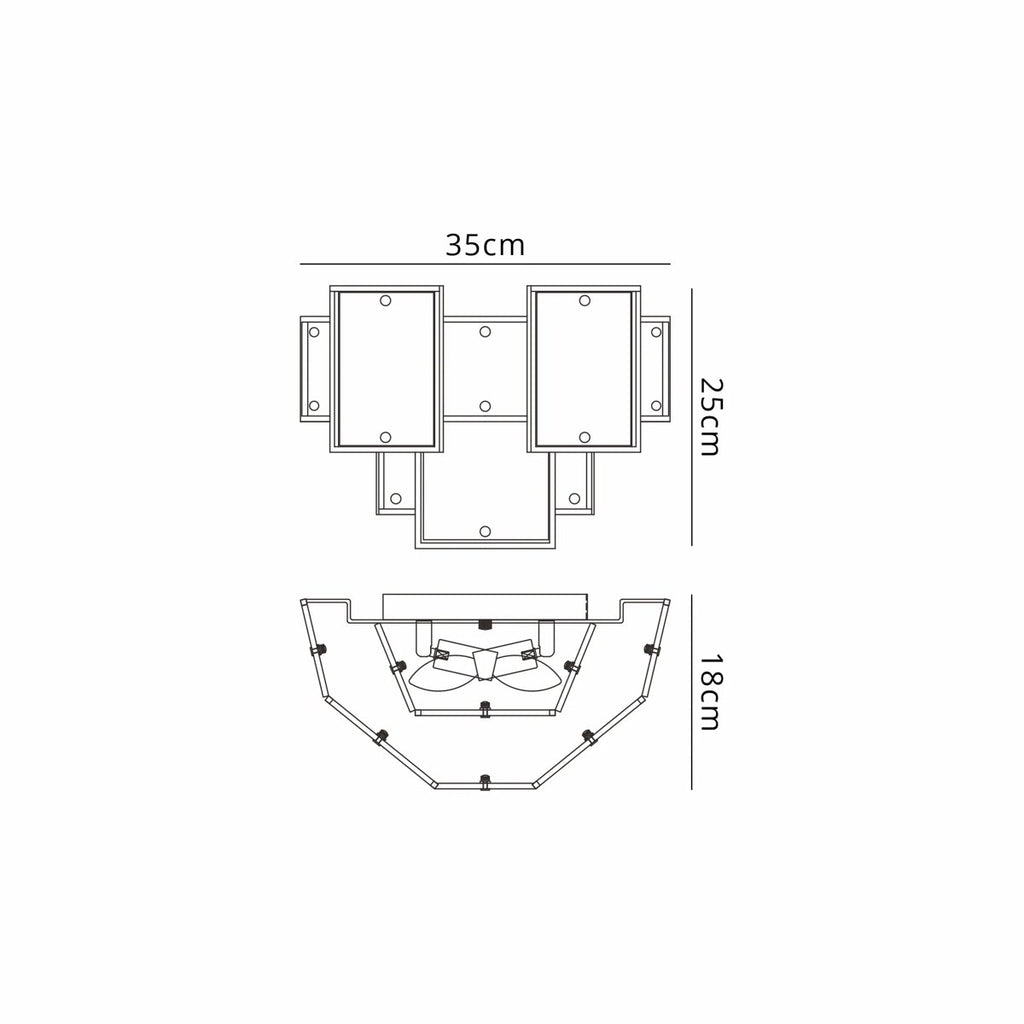 Regent Fleurus 2 Light Switched Wall Light (Faux Alabaster) - dimensions