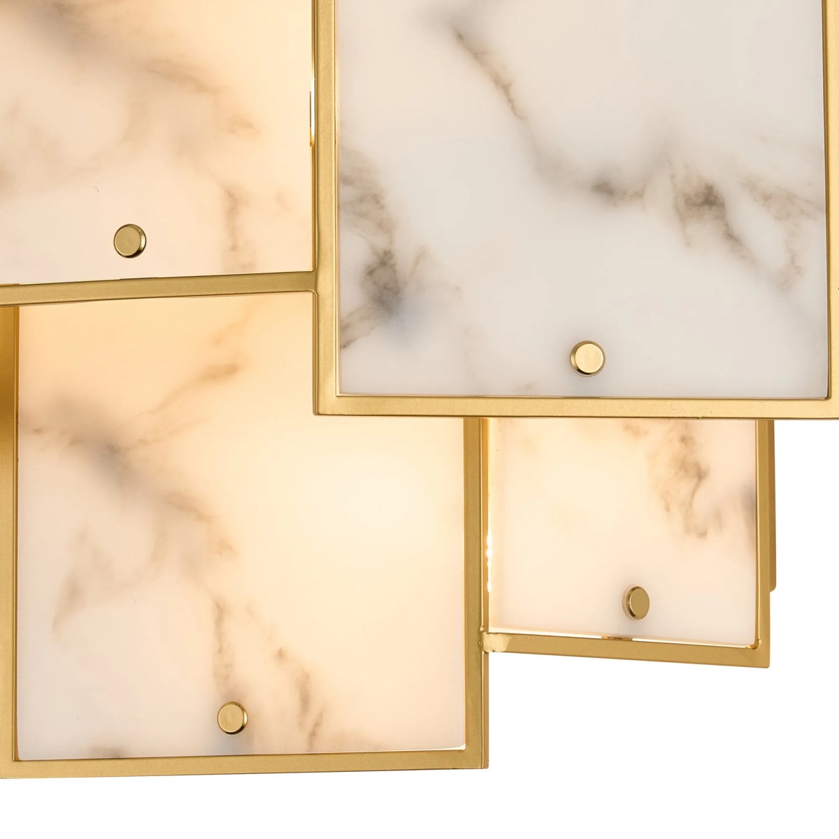 Regent Fleurus 2 Light Switched Wall Light (Faux Alabaster) - Grey