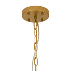 Regent Fleurus 45cm Round 7 Light Pendant Light (Faux Alabaster) - Grey