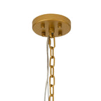 Regent Fleurus 74cm 17 Light Round Pendant Semi Flush Light (White Alabaster Glass) - White Frosted