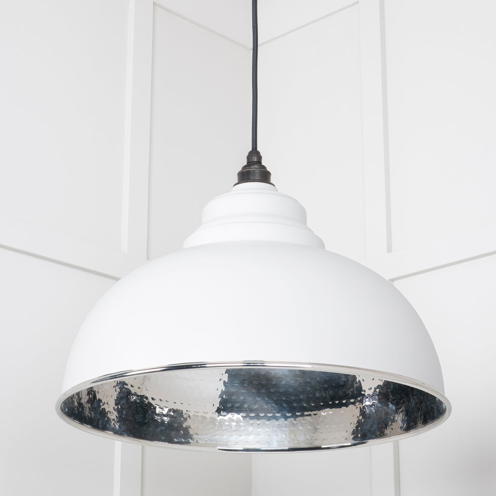 Novena Oakley Park Hammered Nickel Pendant