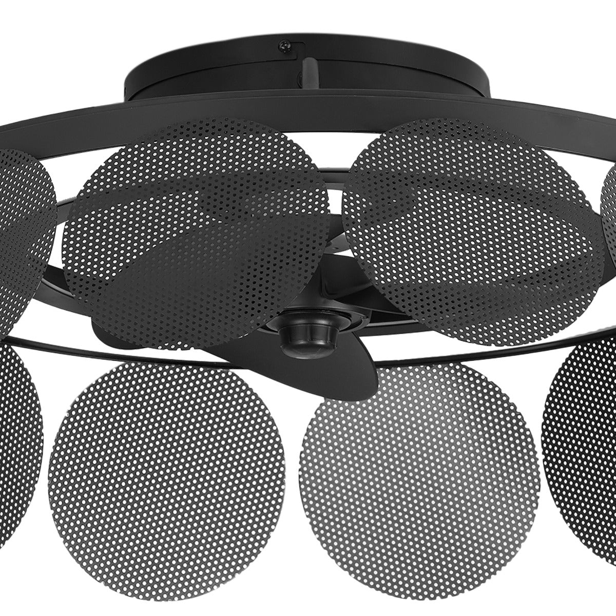 Forlight Cil Ceiling Fan with LED Light in Steel Black 5yr Guarantee
