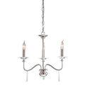 Elstead Finsbury Park 3 Light Ceiling Chandelier in Polished Nickel
