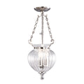 Elstead Finsbury Park Small 3 Light Pendant Light in Polished Nickel