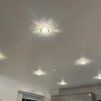 Diyas Galaxy Round Recessed Downlight in Polished Chrome with Crystal