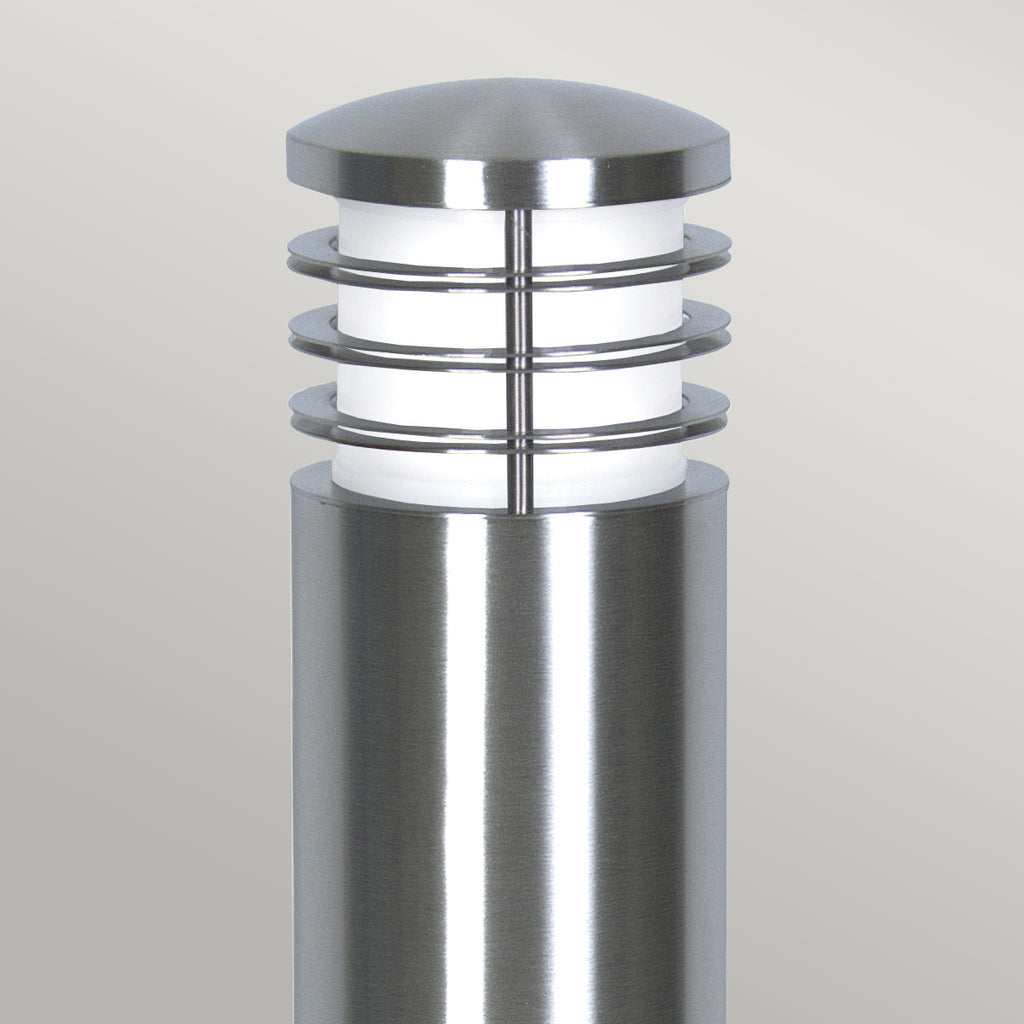 Garden Zone Sandbanks 1 Light Coastal Bollard in Stainless Steel