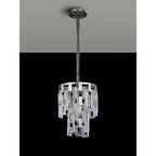 Regent Gaume 30cm 2 Tier 5 Light Round Pendant Light - Satin Nickel
