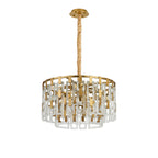 Regent Gaume 63cm 2 Tier 12 Light Round Pendant Light - Matt Gold