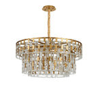 Regent Gaume 100cm 3 Tier 25 Light Round Pendant Light - Matt Gold