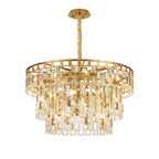 Regent Gaume 100cm 3 Tier 25 Light Round Pendant Light - Matt Gold