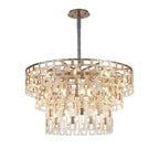 Regent Gaume 100cm 3 Tier 25 Light Round Pendant Light - Satin Nickel