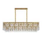 Regent Gaume 1500mm Rectangular 20 Light Pendant Light - Matt Gold