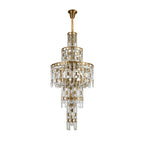 Regent Gaume 850mm Round Tall 33 Light Pendant Light - Matt Gold