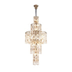 Regent Gaume 850mm Round Tall 33 Light Pendant Light - Satin Nickel