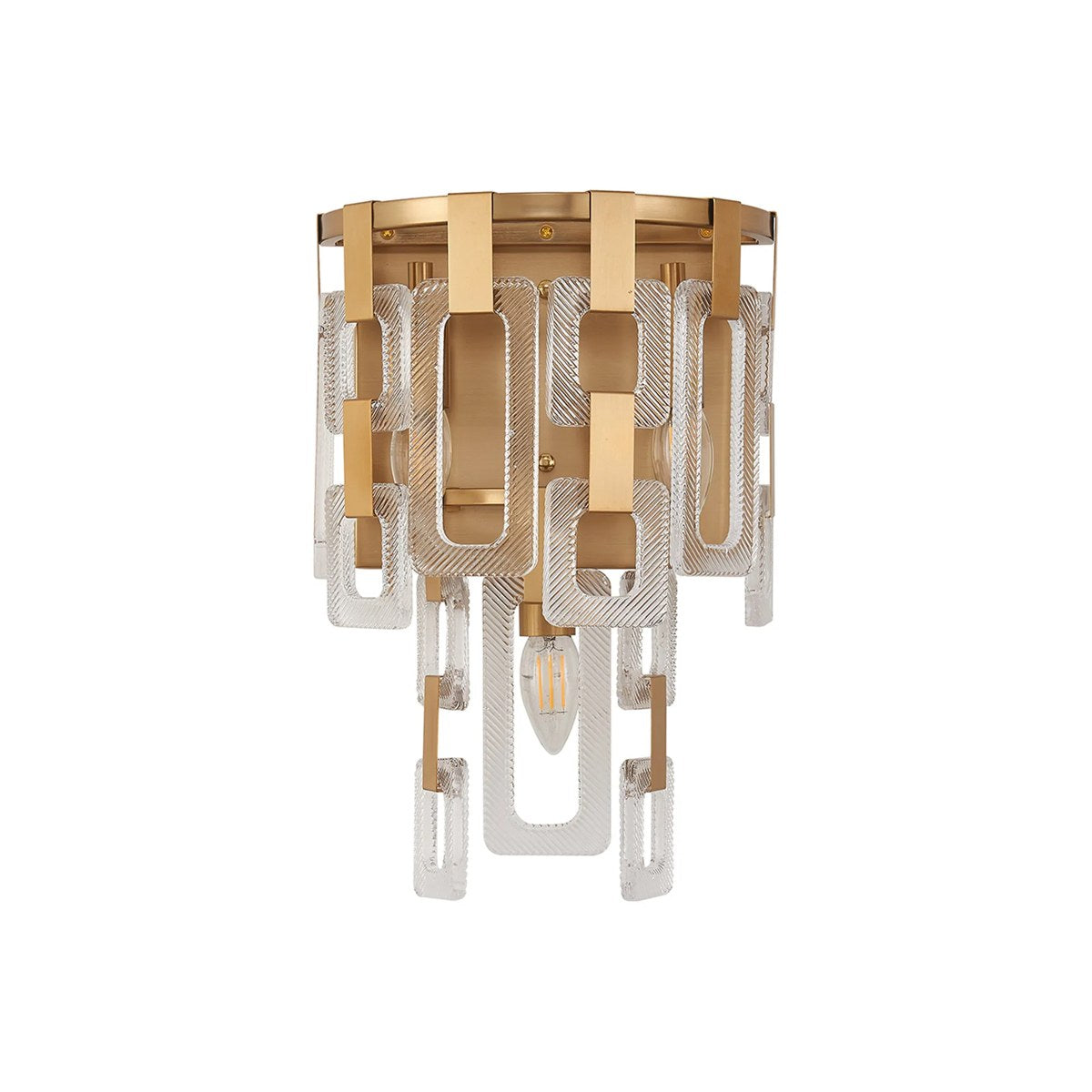Regent Gaume 3 Light Wall Light - Matt Gold