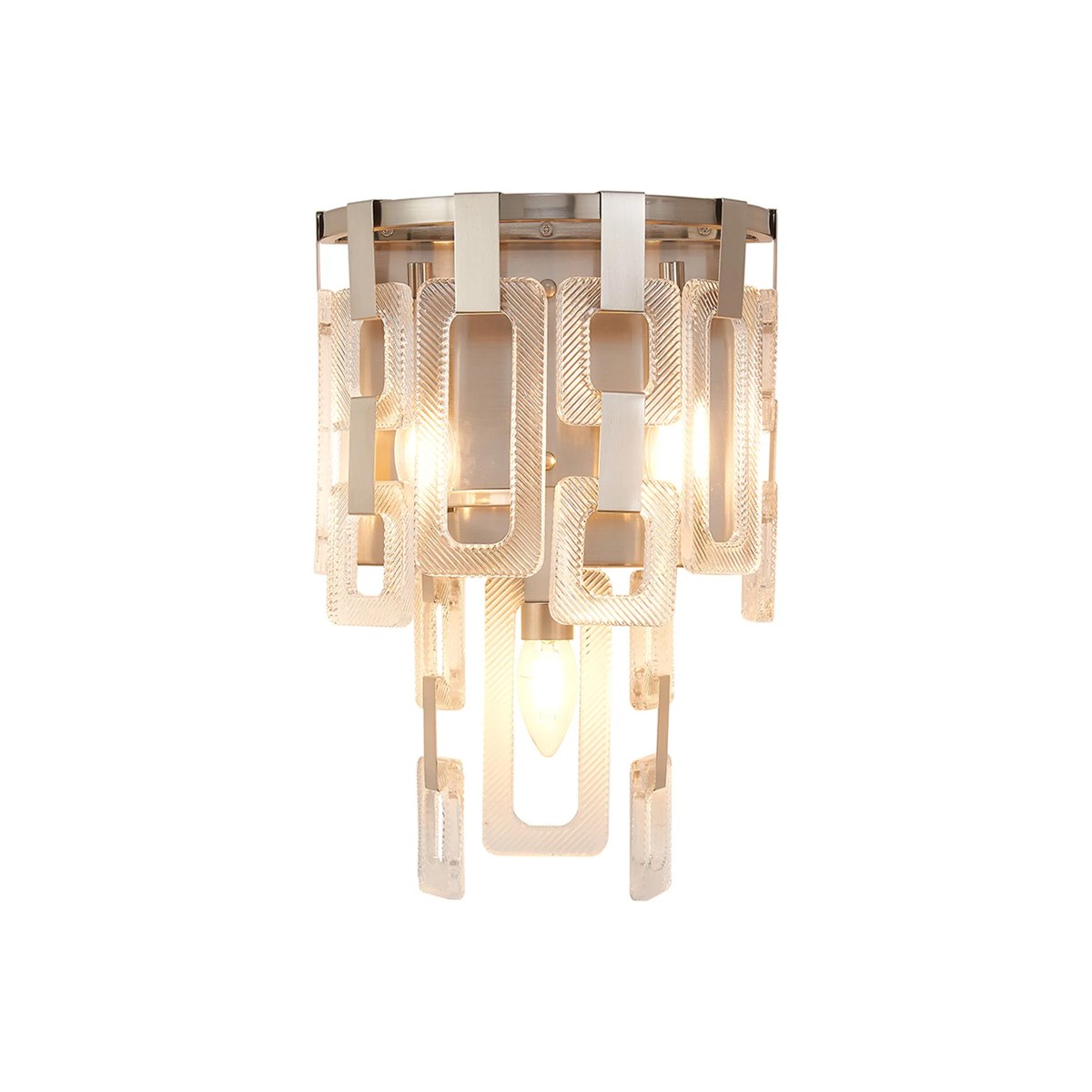 Regent Gaume 3 Light Wall Light - Satin Nickel