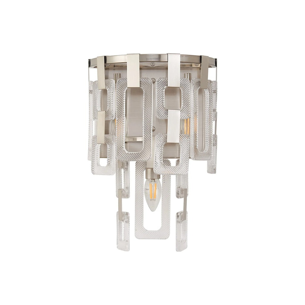 Regent Gaume 3 Light Wall Light - Satin Nickel