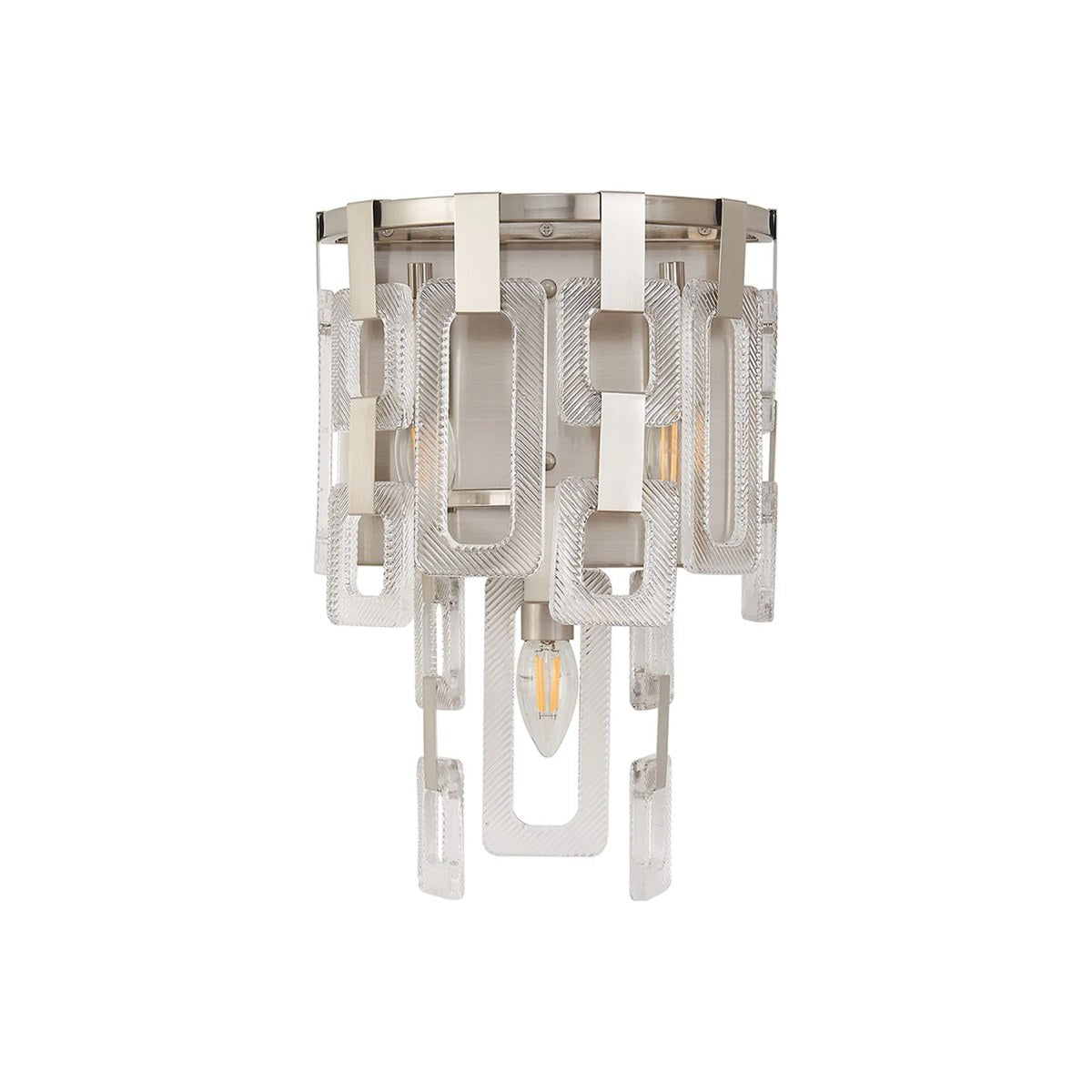 Regent Gaume 3 Light Wall Light - Satin Nickel