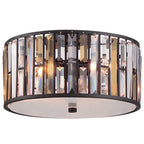Hinkley Gemma 3 Light Flush Ceiling Light in Vintage Bronze