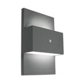 Norlys Geneve 1 Light Wall Light with PIR Graphite GENEVE-PIR-GRA